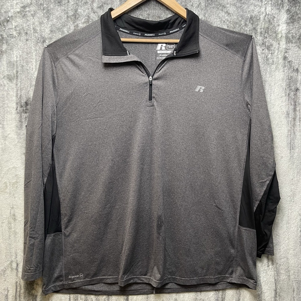 Russel Training Fit Sri Power 360 1/4 Zip Long Sleeve Shirt